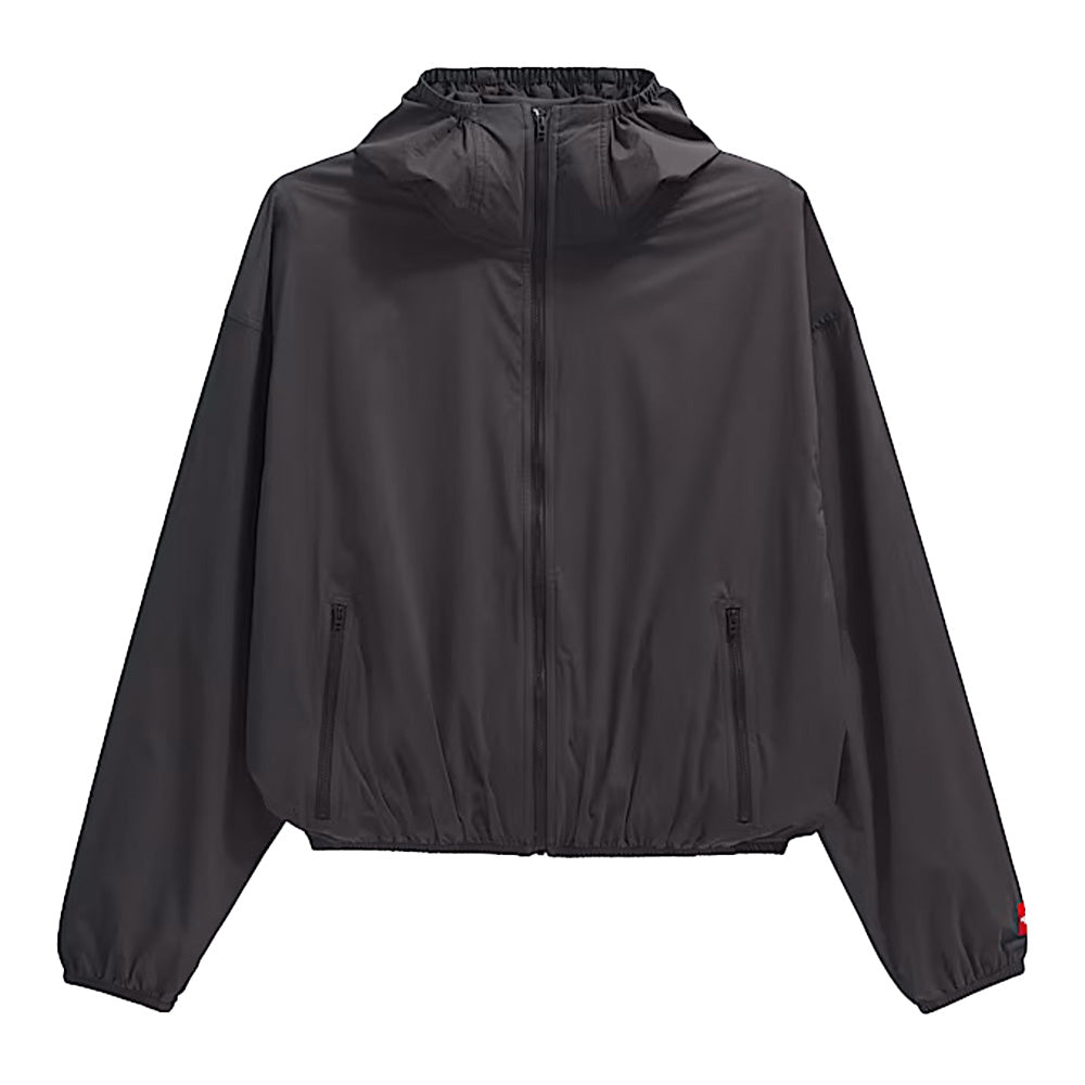 The North Face Full Zip Packable Nylon Wind Jacket - Obsidian