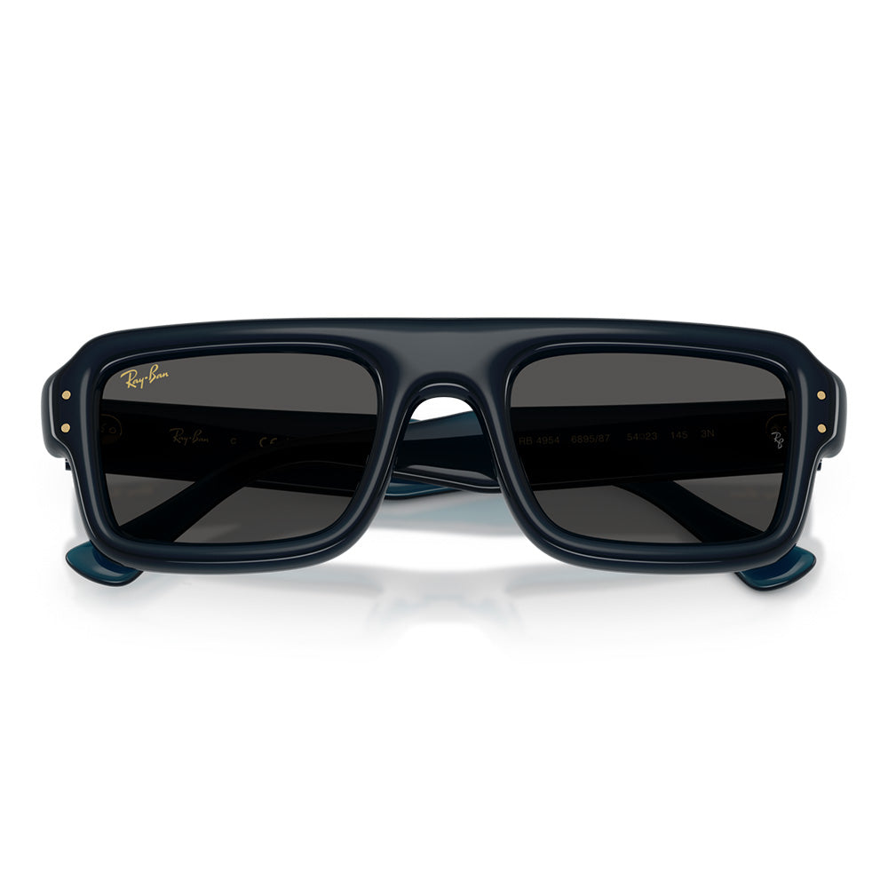A$AP Rocky x Ray-Ban Flacko Puffer - Transparent Blue/Dark Grey Lense