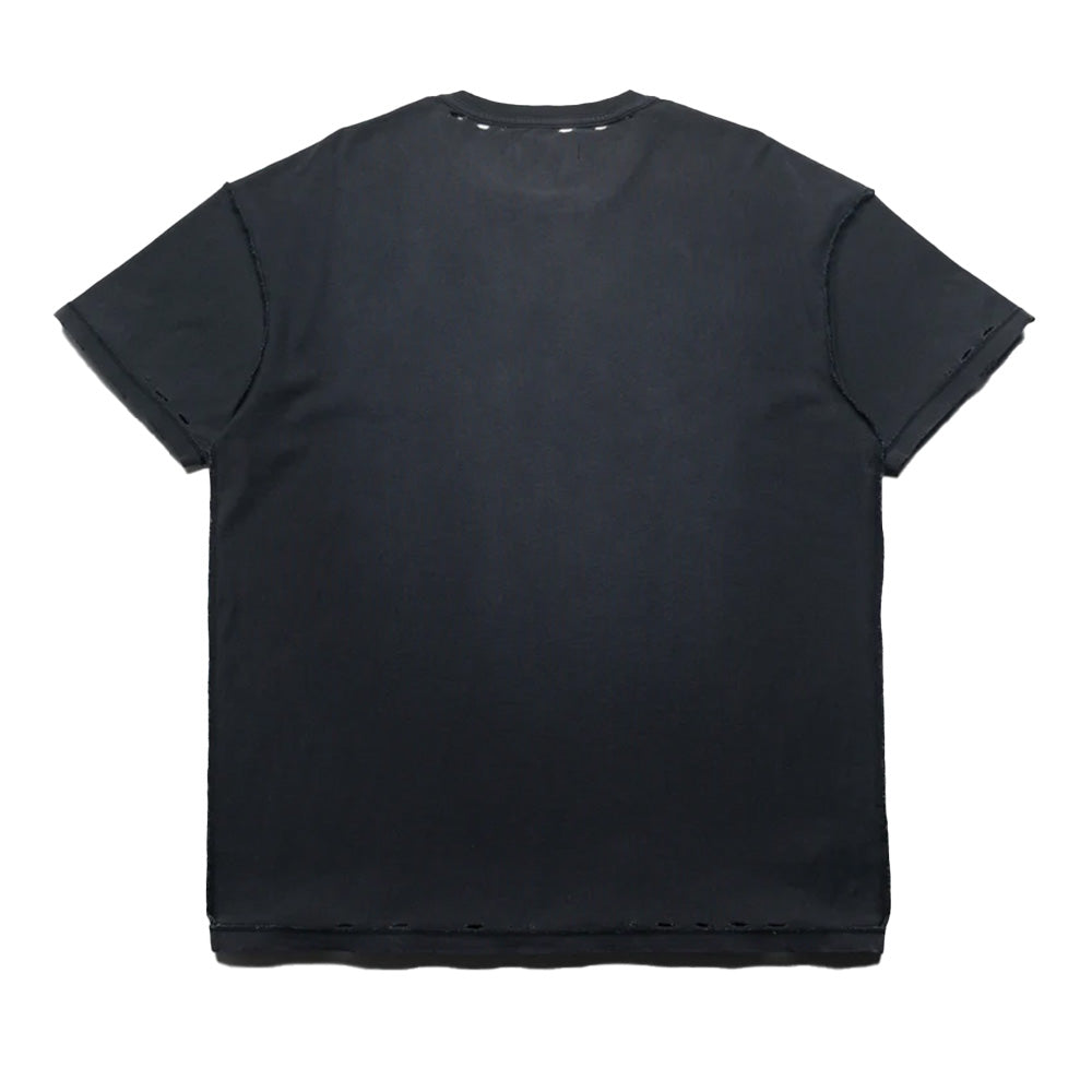 Purple Textured Inside Out SS Tee
