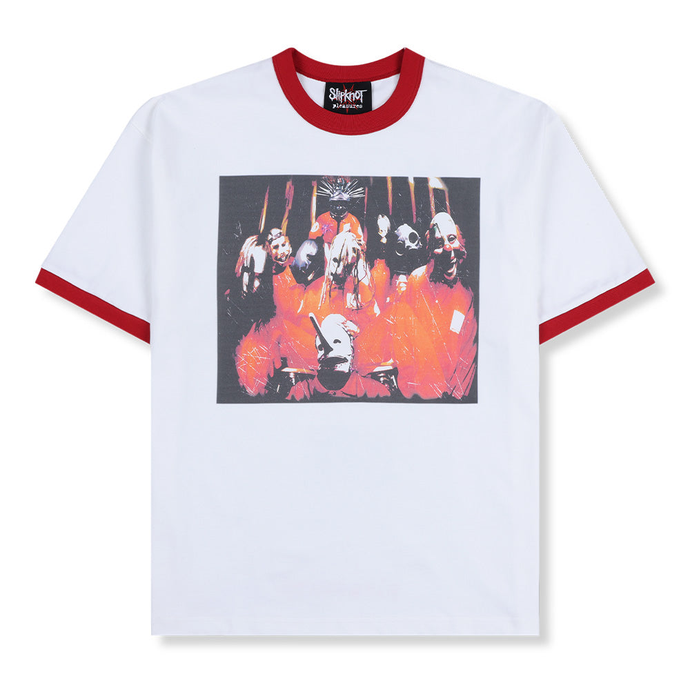 SlipKnot X Pleasures Self Titled Ringer SS Shirt