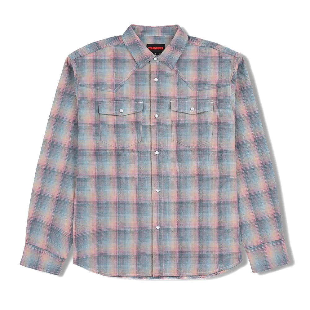 Pleasures Sender Western LS Woven Button Up