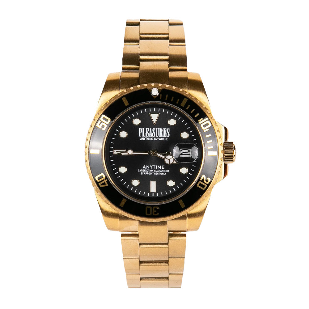 Pleasures Anytime Watch - Gold|Black – Fresh Rags FL