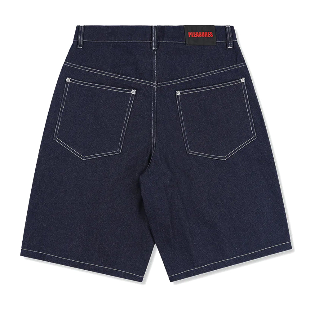 Zero X Pleasures Skull Denim Jorts