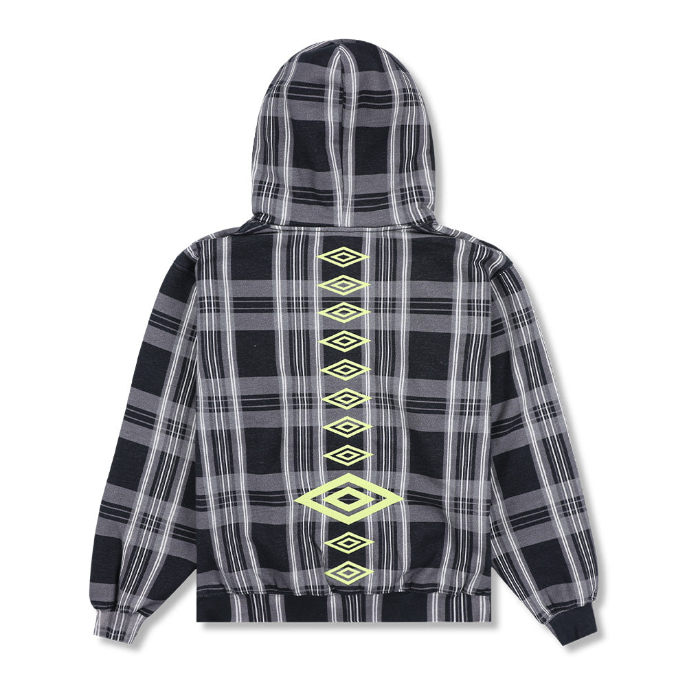 Umbro X Pleasures Spine Plaid Pullover Hoodie
