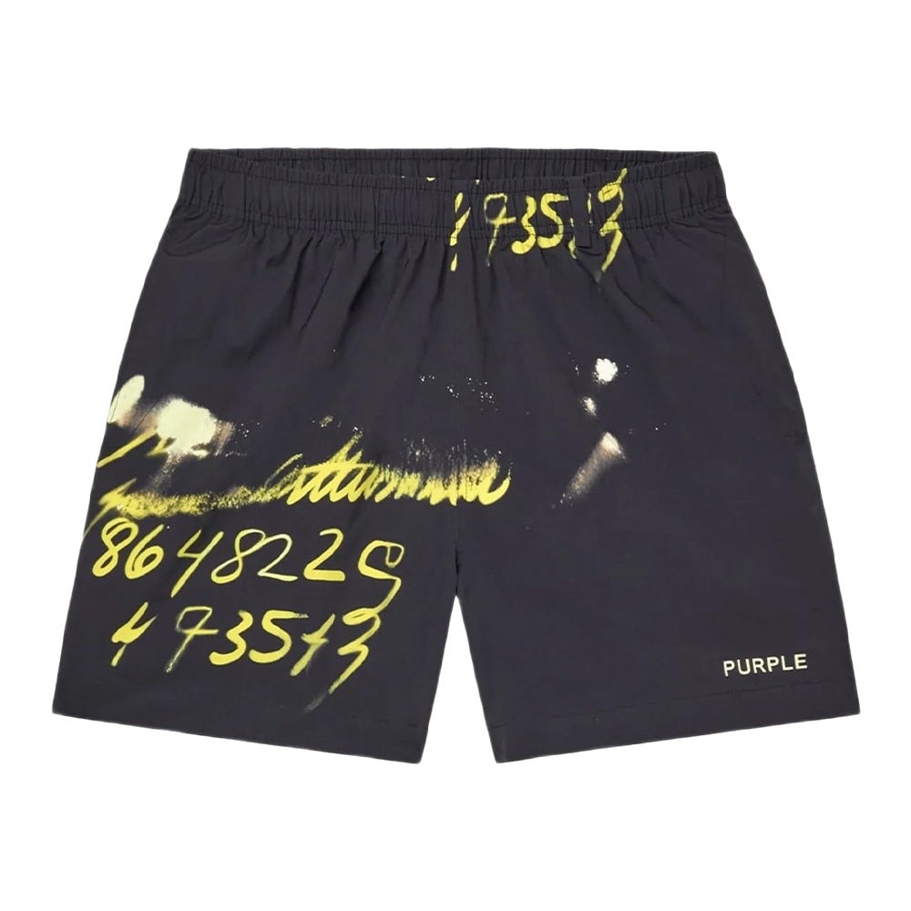 Purple Sequence All Around Nylon Shorts