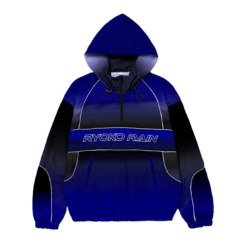 Ryoko Rain Navy Blue Gradient Track Jacket