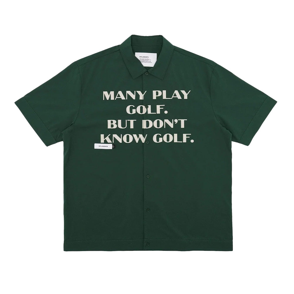 Students Gold Educate SS Poplin Button Up Shirt