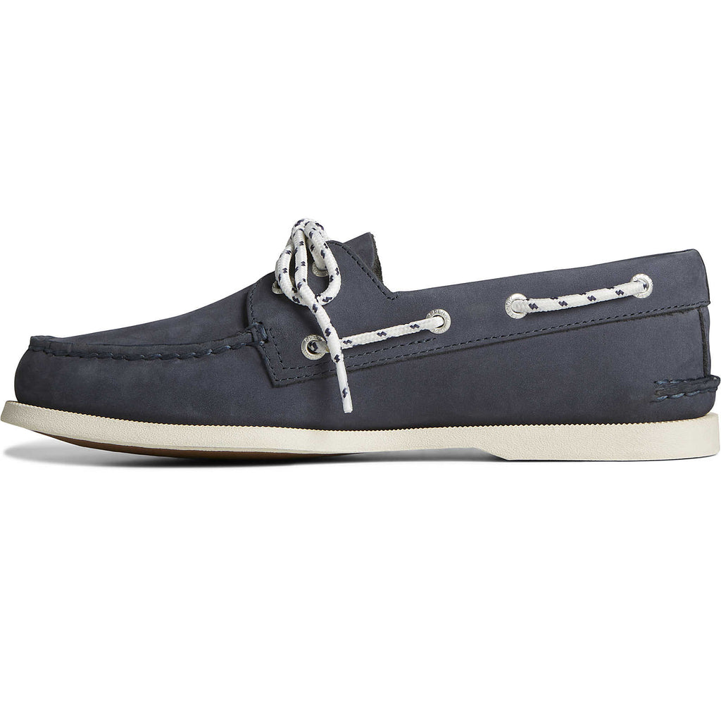 Sperry Topsider A/O 2-Eye Nautical Nubuck - Marine Navy