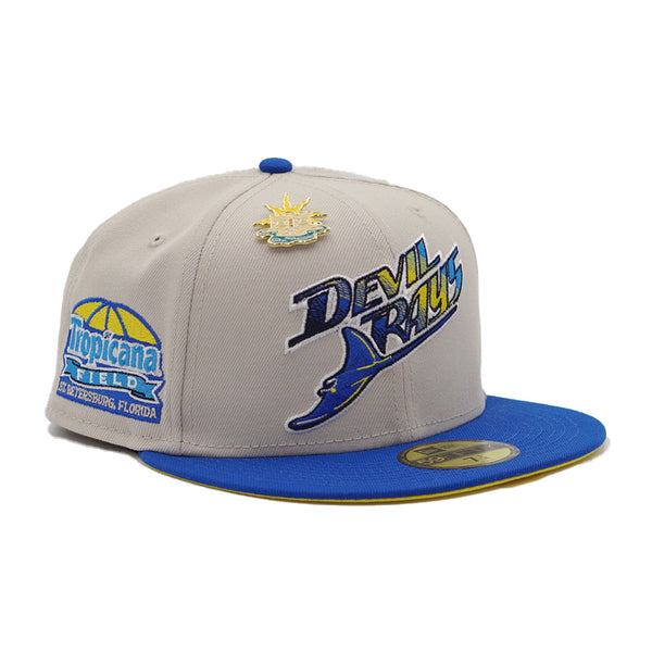 NEW ERA CAP 59FIFTY Tampa Bay Rays Tropicana SIDE PATCH Mothers Days PACK  FRSH EXCLUSIVE