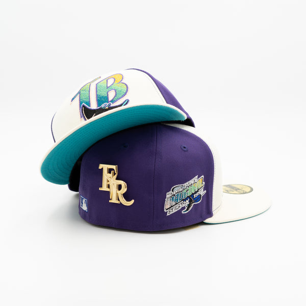 Fresh Rags x New Era Tampa Bay Rays 25th Anniversary Trop Side Patch - 9FORTY AFrame Snapback