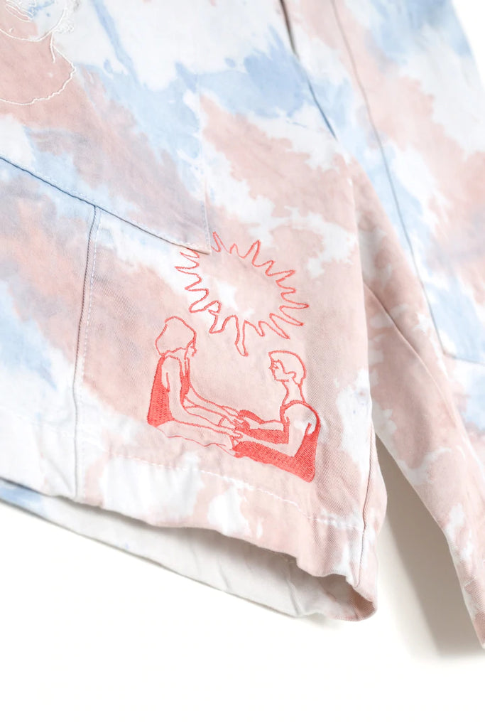 Jungles Growth Connection Change Minimal Tie Dye Short