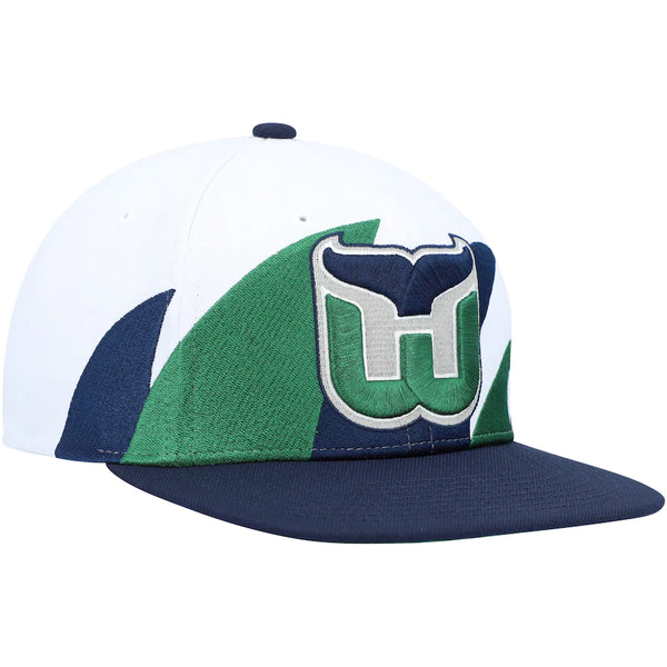 Mitchell & Ness Distressed Logo Tee Hartford Whalers