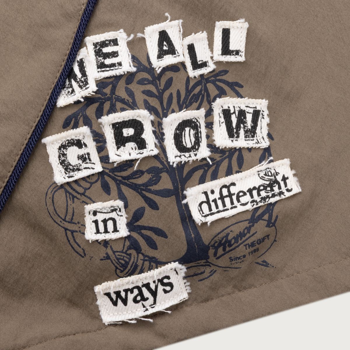 Honor The Gift Nylon Growth Track Short - Pebble
