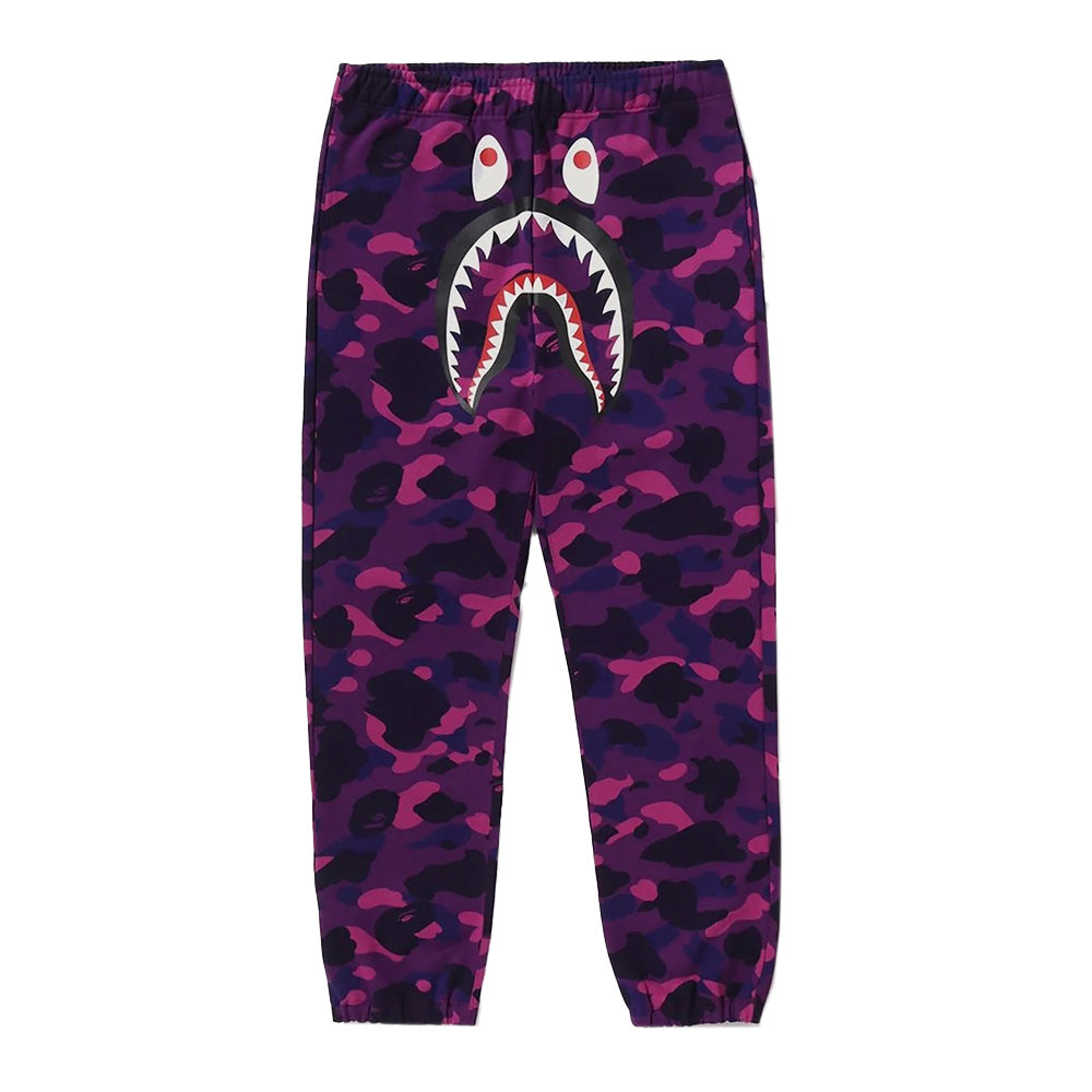 A Bathing Ape Color Camo Shark Sweat Pant - Purple