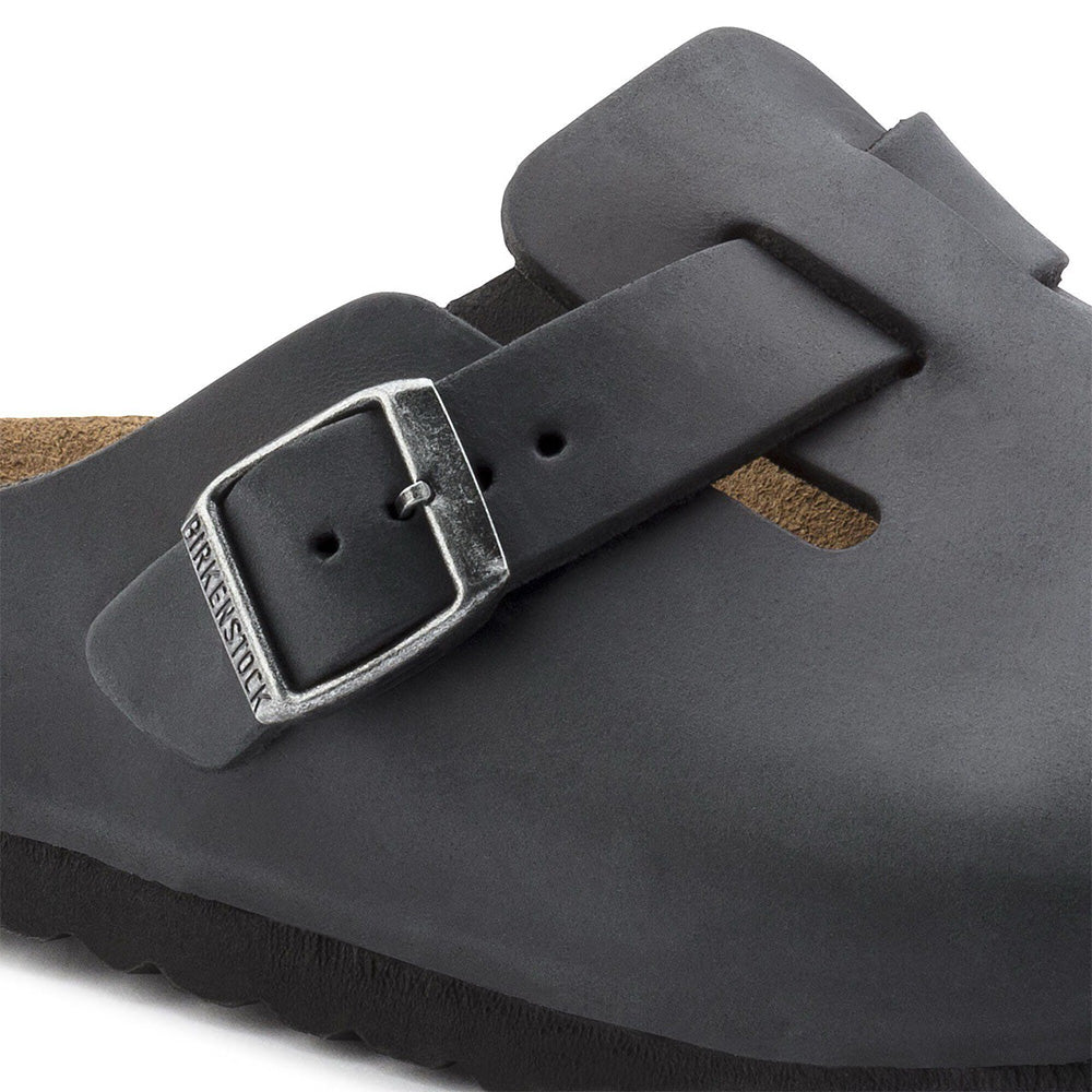 Birkenstock Boston NU Oiled Leather - Black