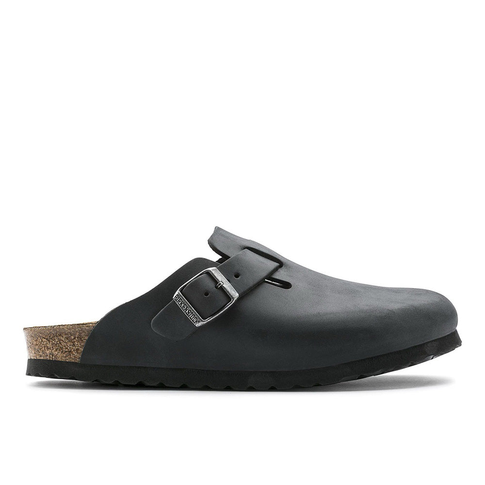 Birkenstock Boston NU Oiled Leather - Black