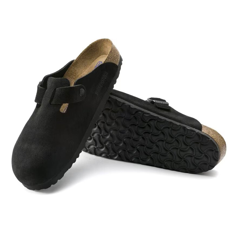 Birkenstock Boston BS Suede - Black