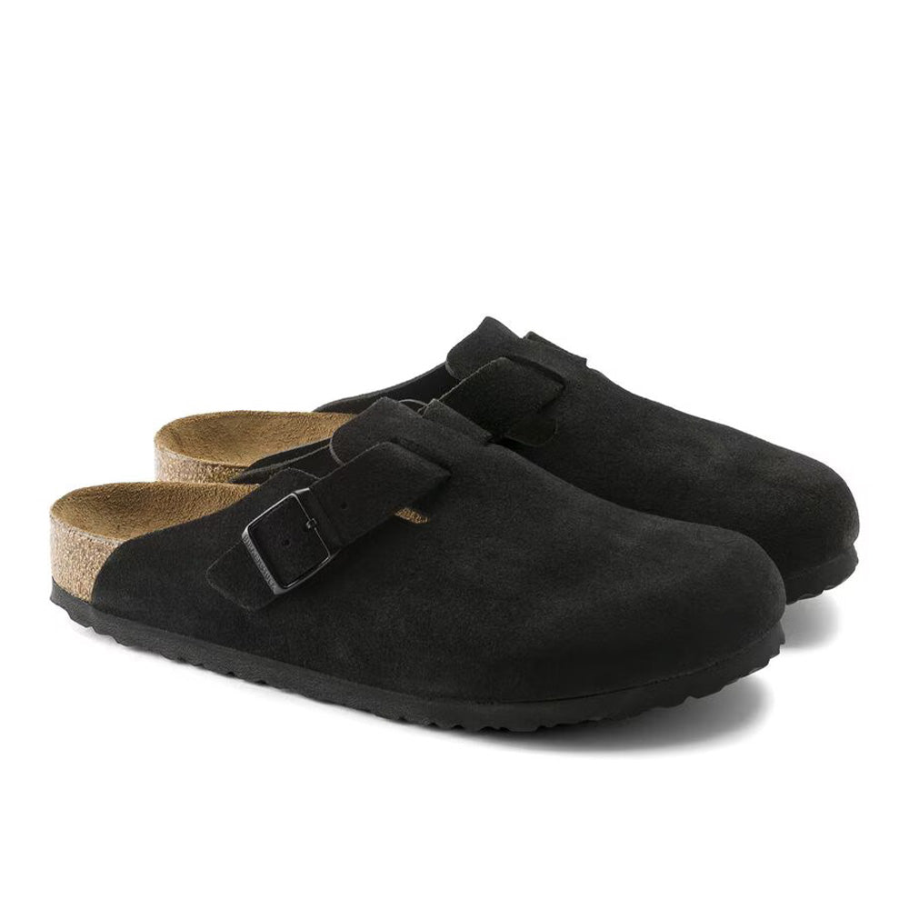 Birkenstock Boston BS Suede "Black"