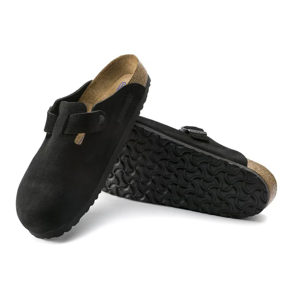 Birkenstock Boston BS Suede "Black"