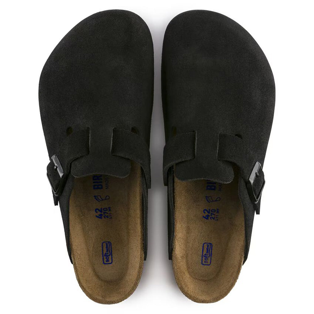Birkenstock Boston BS Suede "Black"