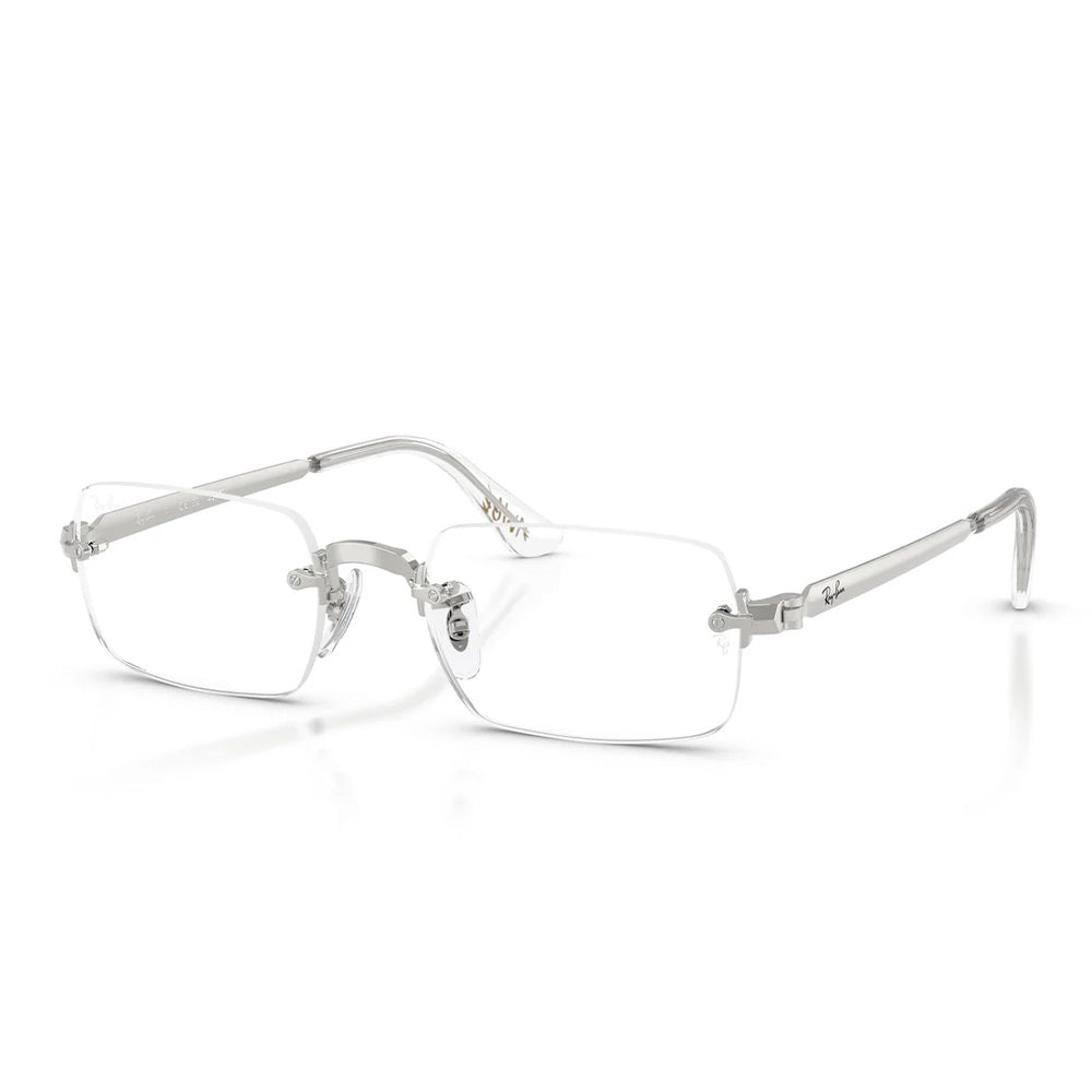 A$AP Rocky X Ray-Ban Optical "Rimless" Polished Silver with Clear Lens