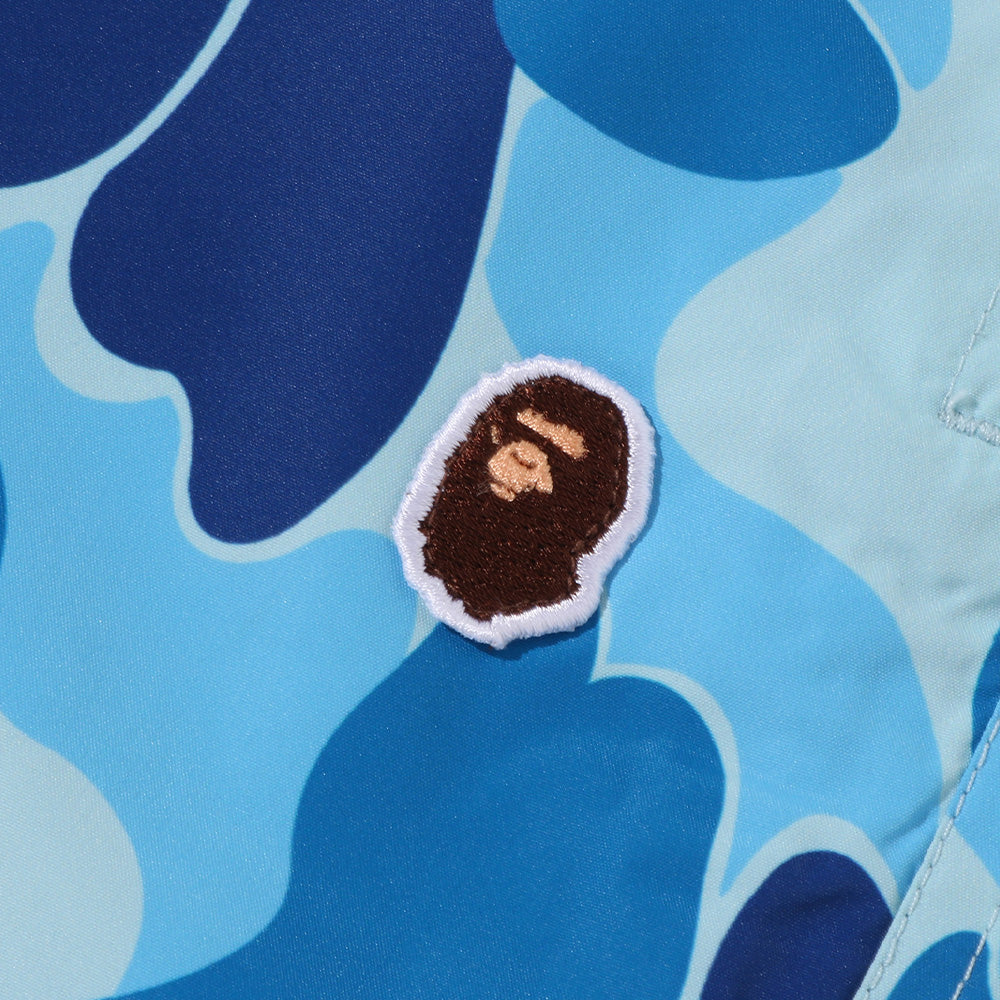 A Bathing Ape ABC Camo Ape Head One Point Beach Short - Blue