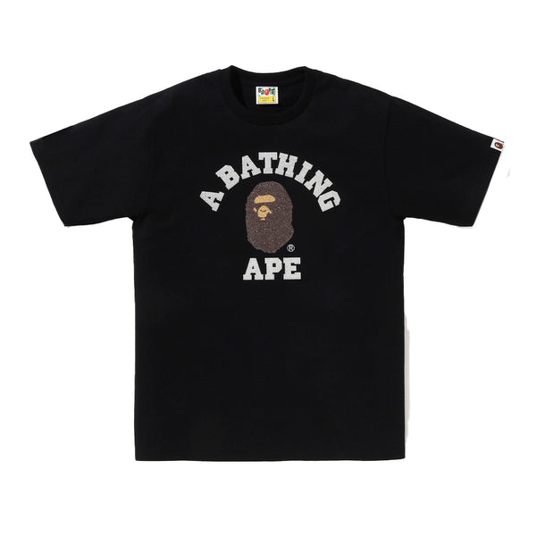 A Bathing Ape Glass Beads College SS Tee - Black – Fresh Rags FL