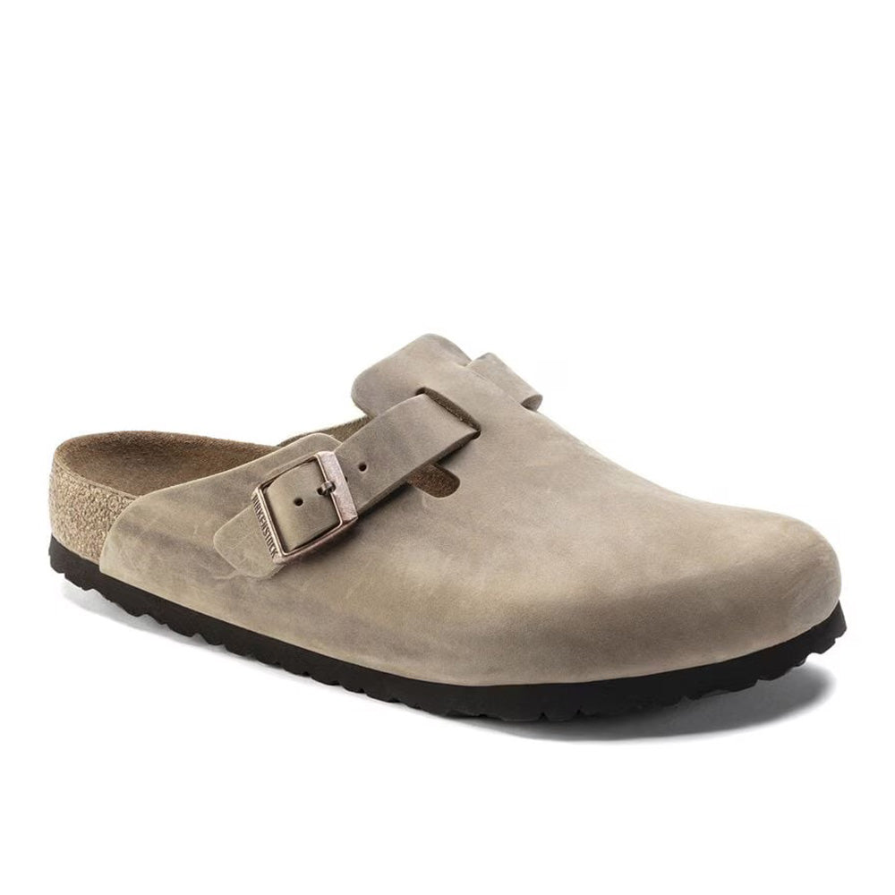 Birkenstock Boston NU Oiled Leather - Tobacco Brown