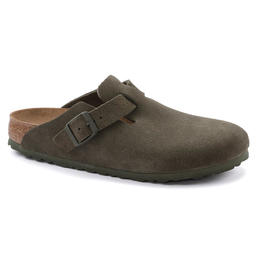 Birkenstock Boston Suede Leather - Thyme