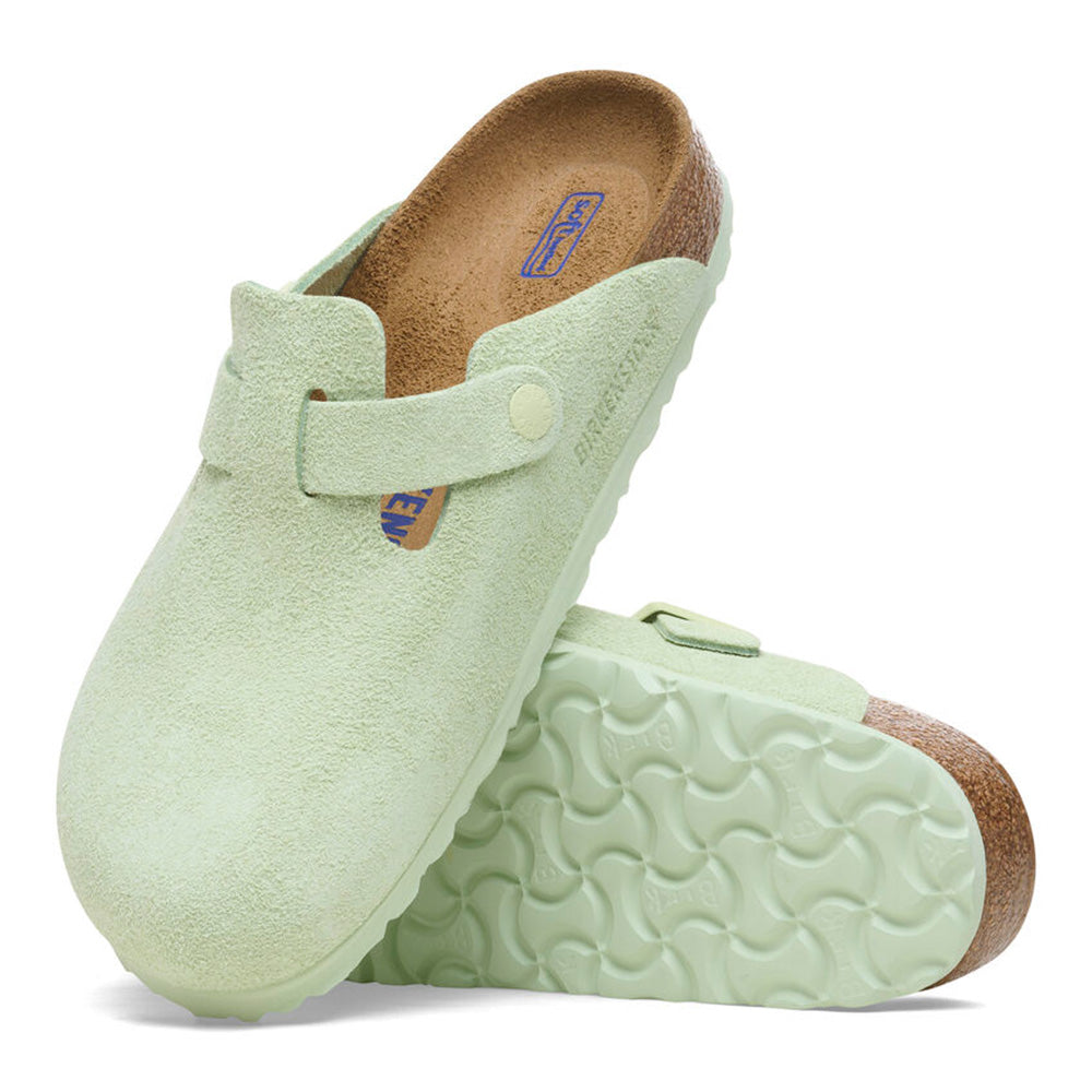 Birkenstock "Women's" Boston Faded Lime - Narrow