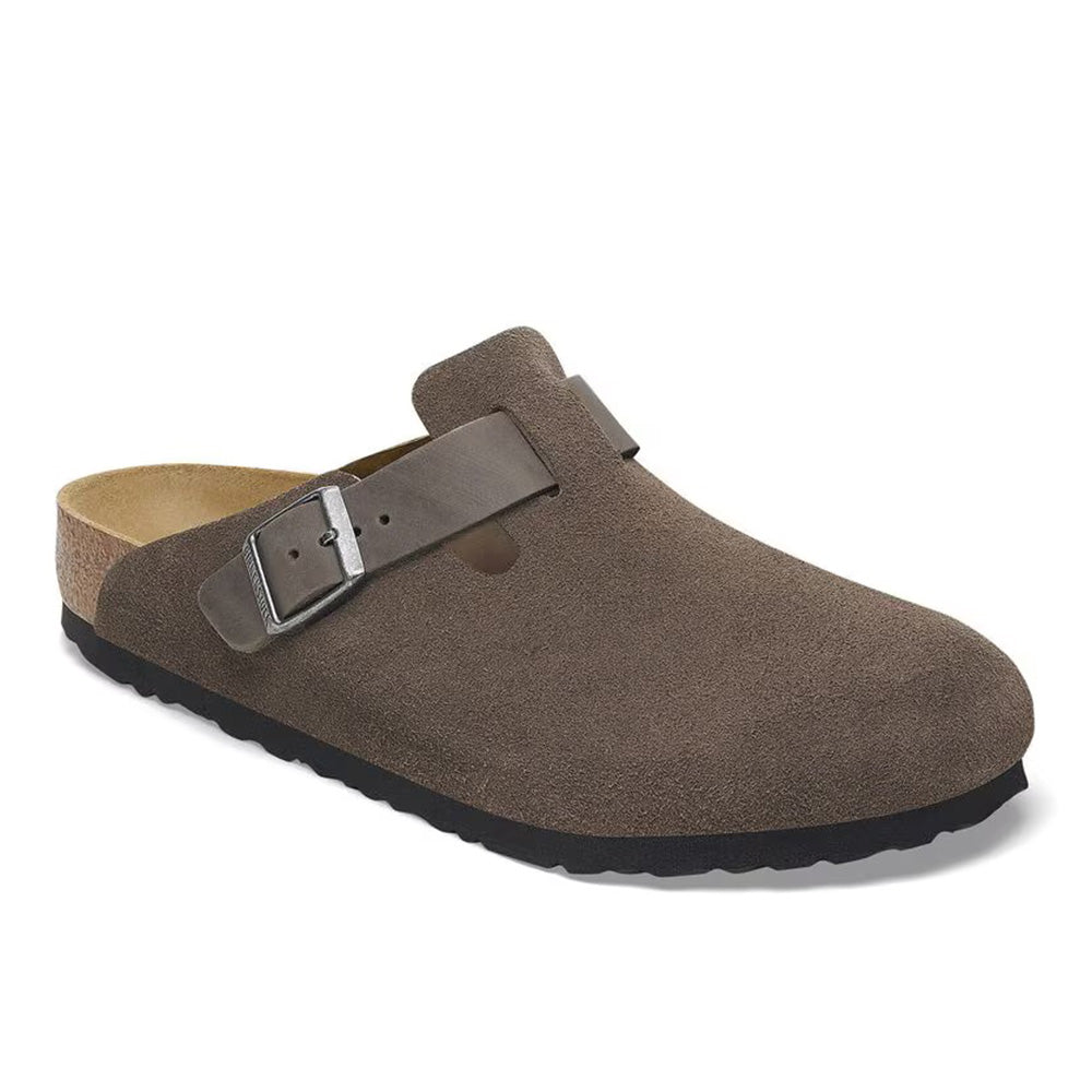 Birkenstock Boston BS Suede "Concrete Gray"