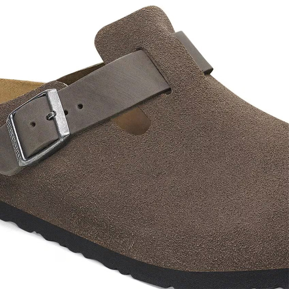 Birkenstock Boston BS Suede "Concrete Gray"