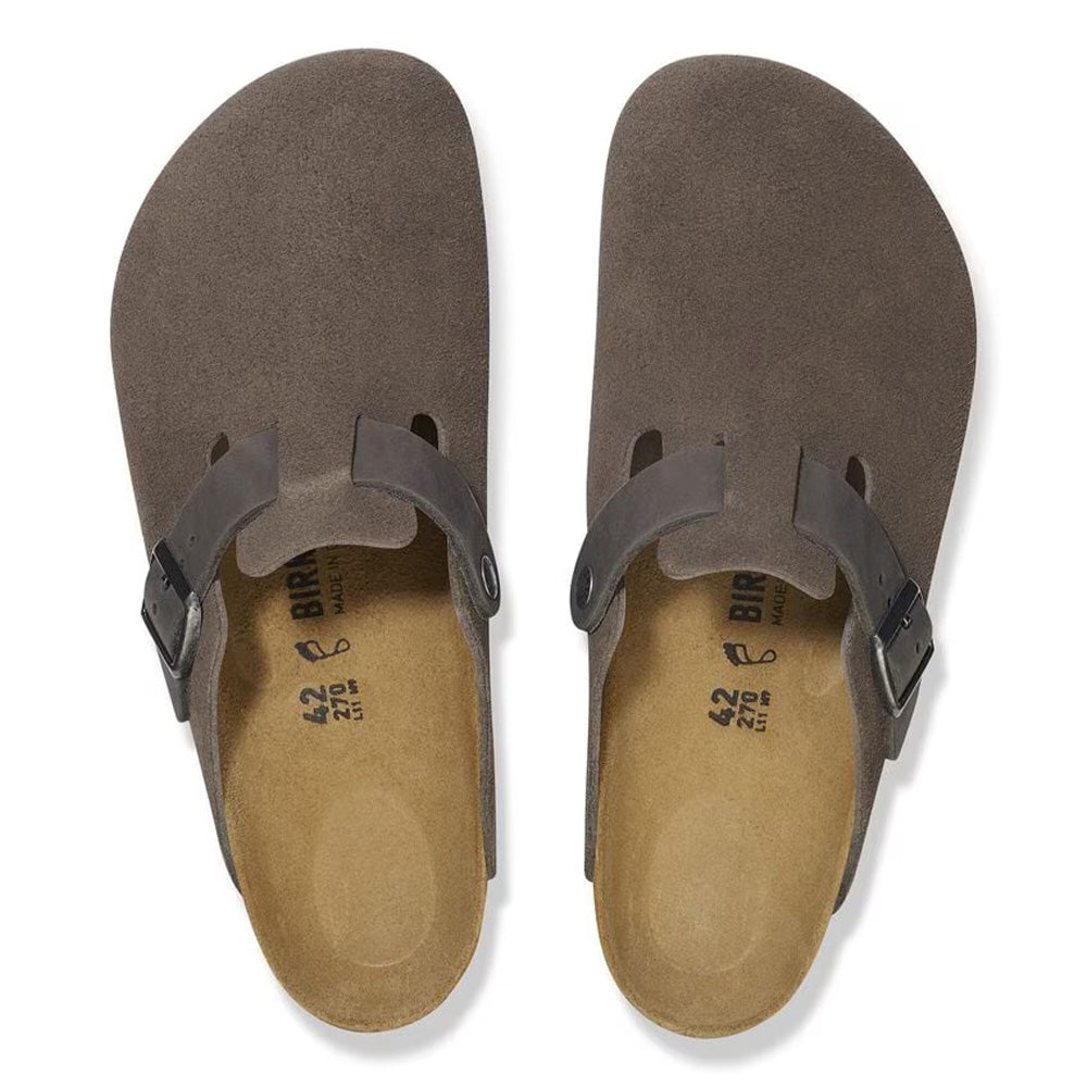 Birkenstock Boston BS Suede "Concrete Gray"