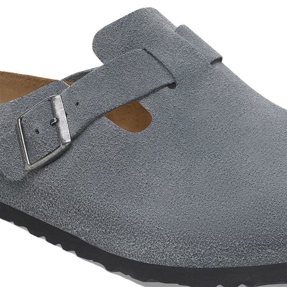 Birkenstock Boston BS Suede "Basalt Grey"