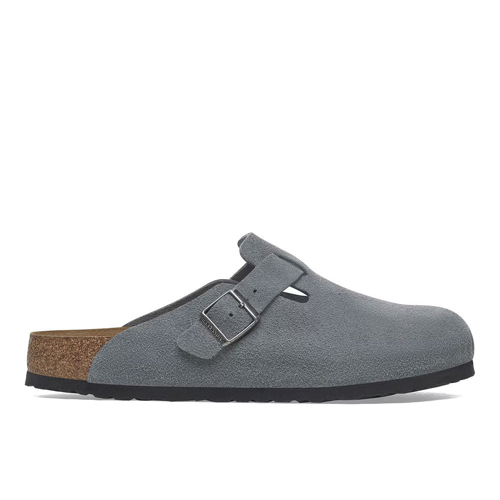 Birkenstock Boston BS Suede "Basalt Grey"