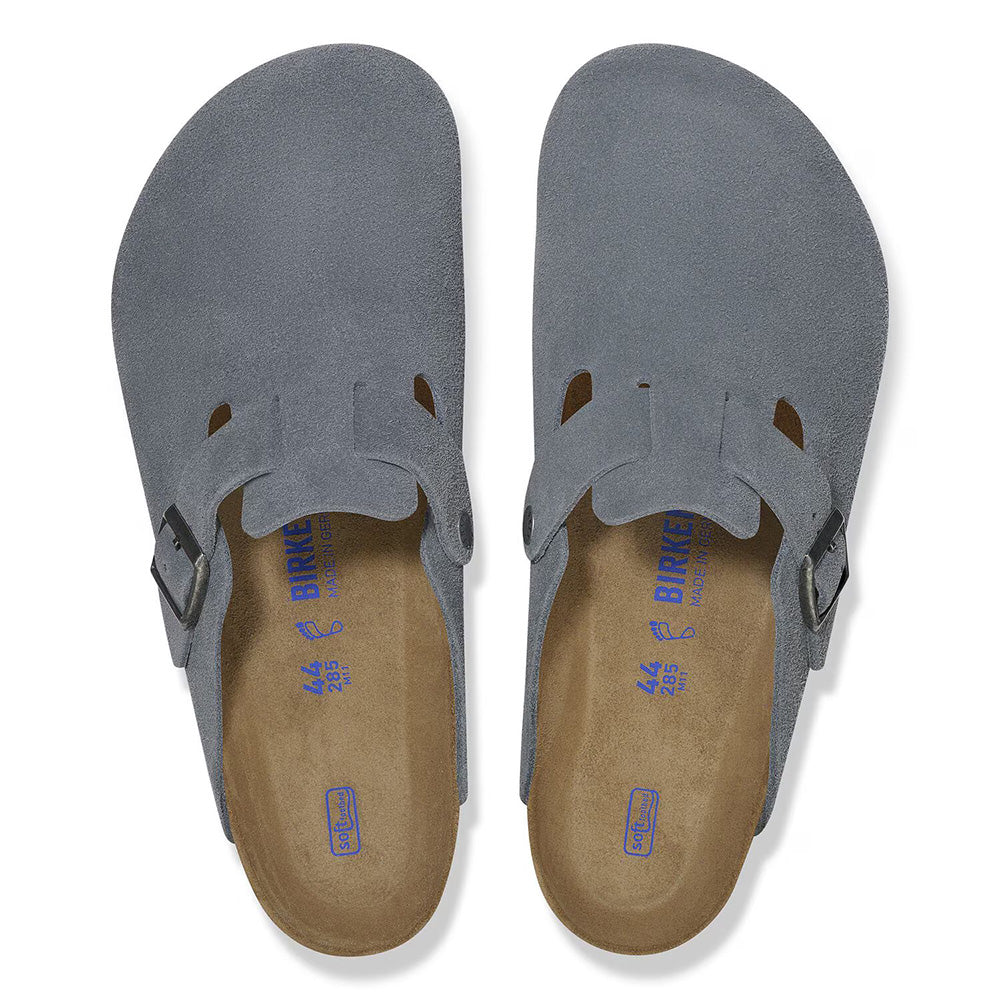 Birkenstock Boston BS Suede "Basalt Grey"