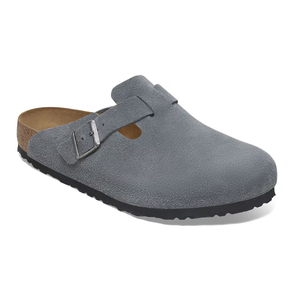 Birkenstock Boston BS Suede "Basalt Grey"