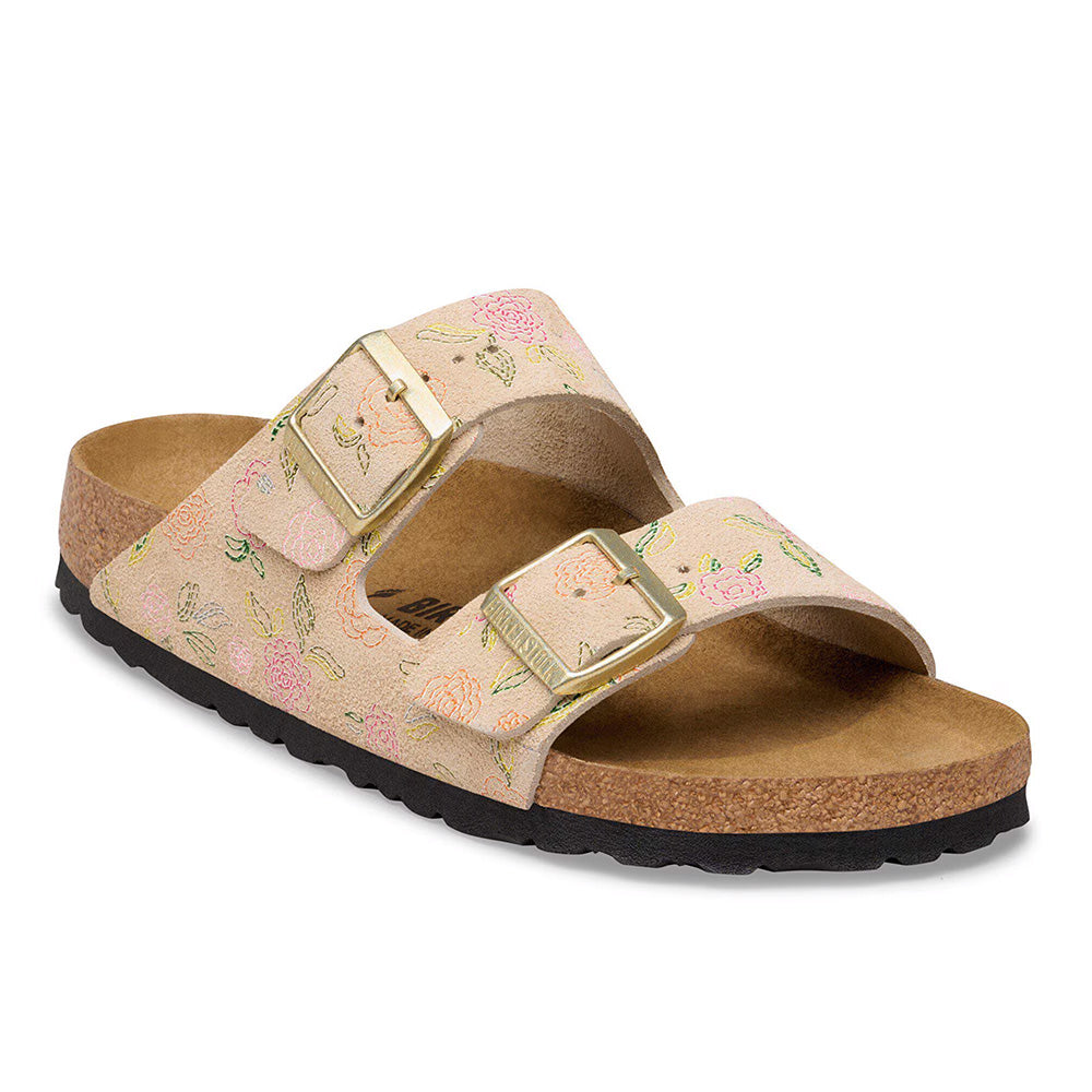 Birkenstock Arizona "Flower Print" - SANDCASTLE