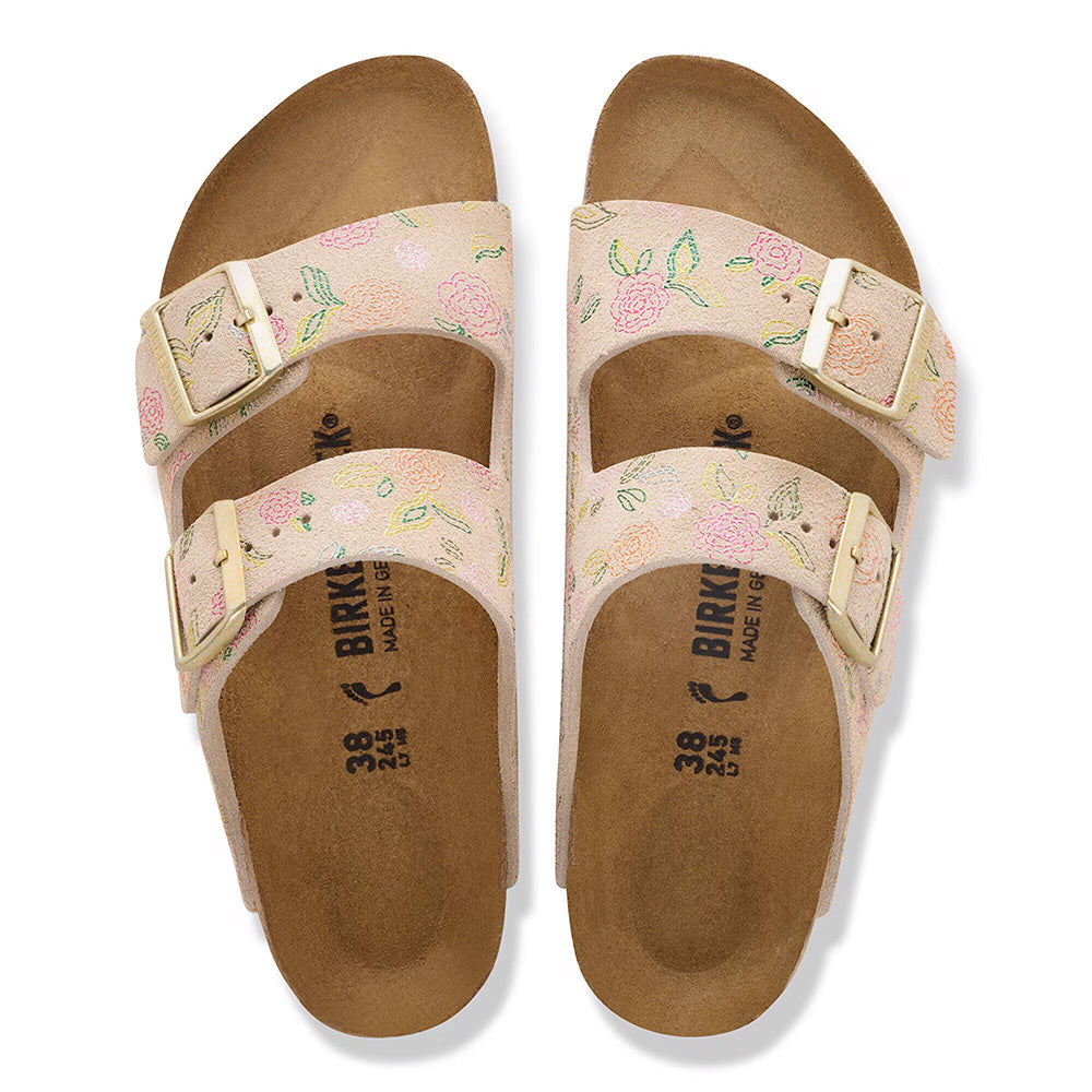Birkenstock Arizona "Flower Print" - SANDCASTLE