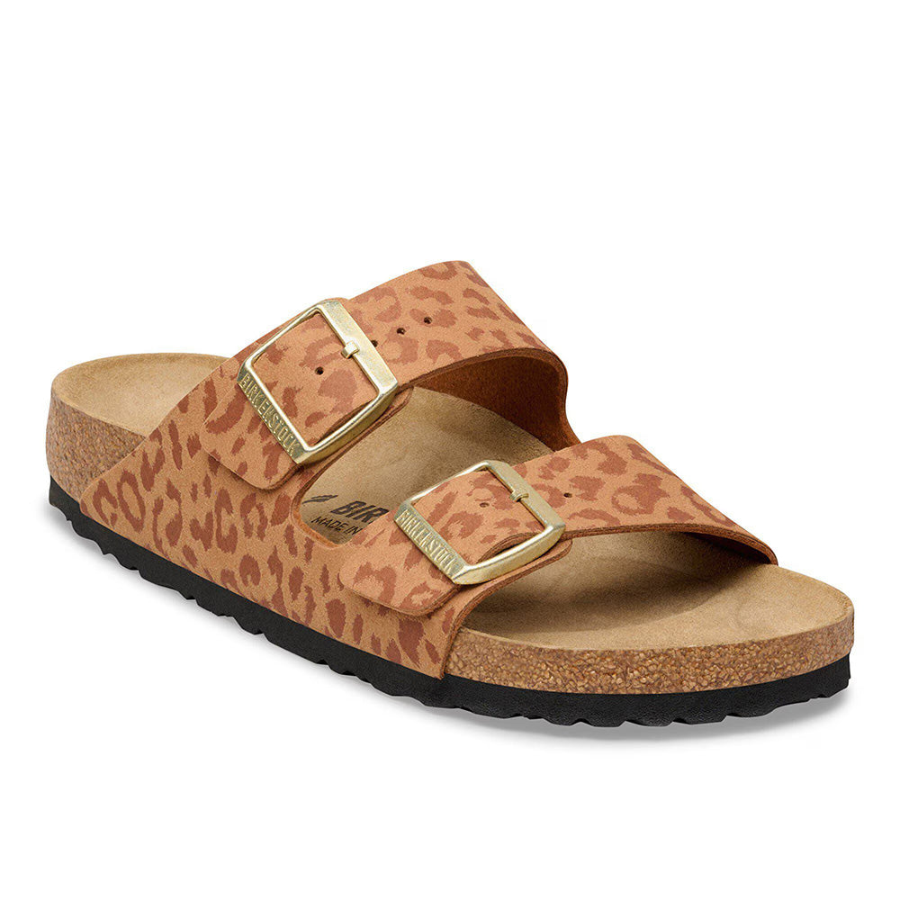 Birkenstock Arizona "Leopard" SYN Leo - Pecan