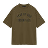 Fear Of God Essentials Jersey Crewneck SS Tee - Olive