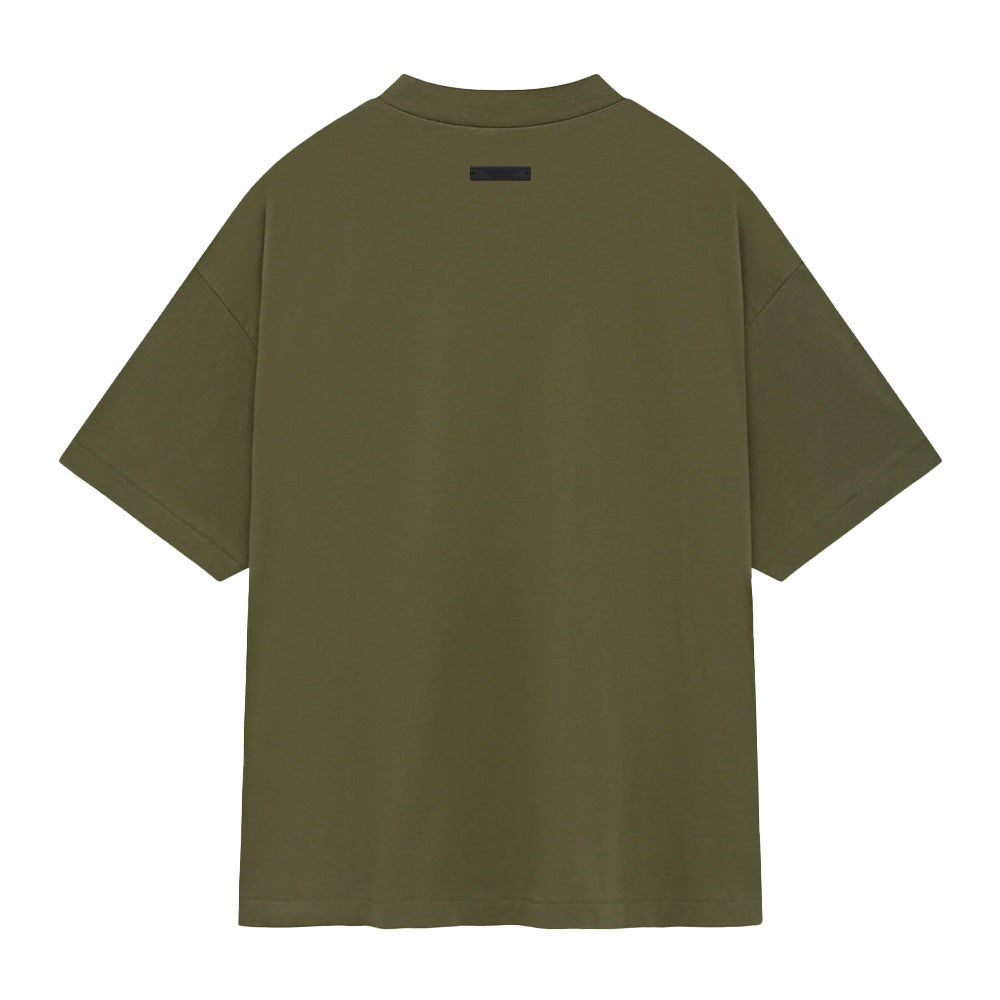 Fear Of God Essentials Jersey Crewneck SS Tee - Military