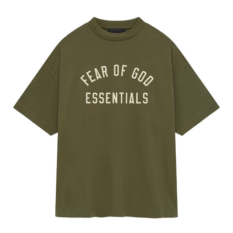 Fear Of God Essentials Fleece Soccer Short - Military