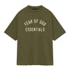 Fear Of God Essentials Jersey Crewneck SS Tee - Military