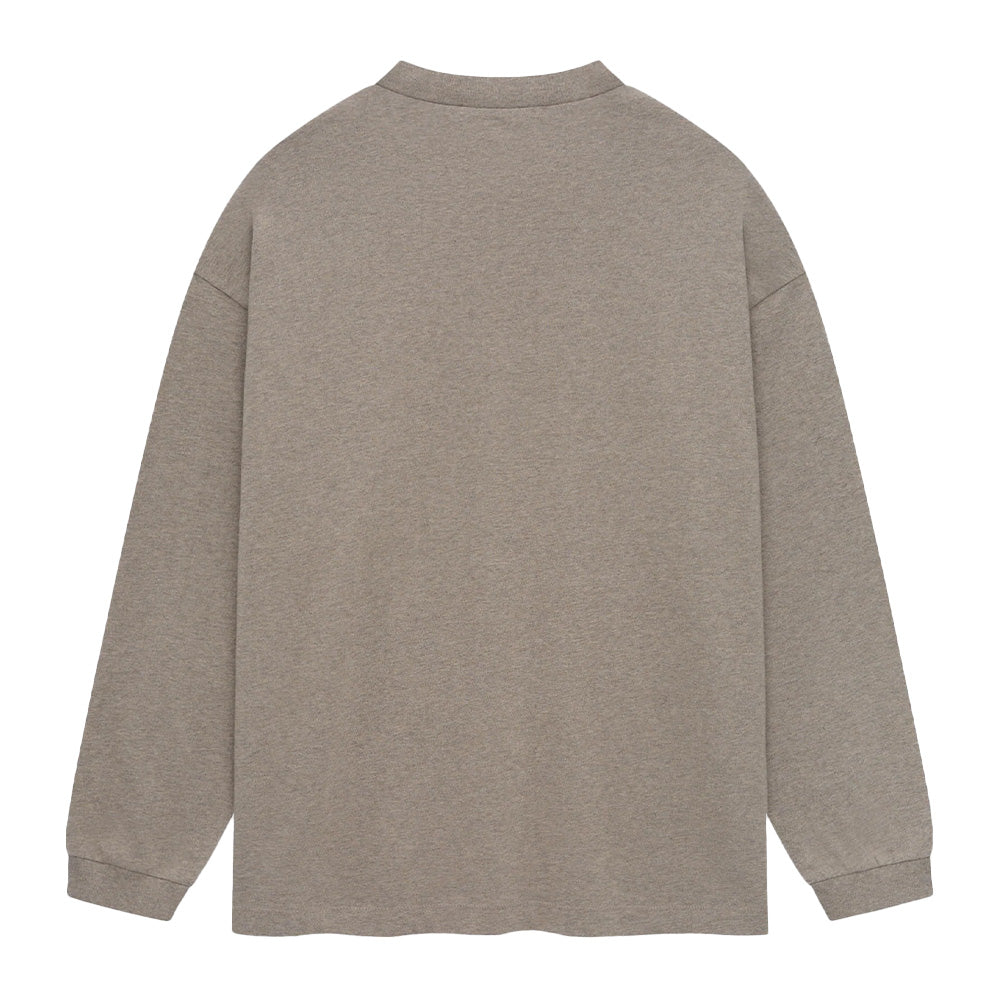 Fear Of God Essentials Jersey Crewneck LS Tee - Heather Grey