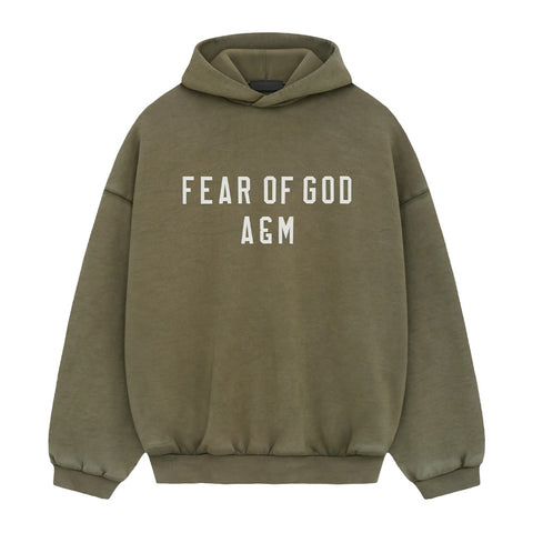 Fear Of God Essentials Military Nylon Hooded Anorak Jacket - Woodland Camo