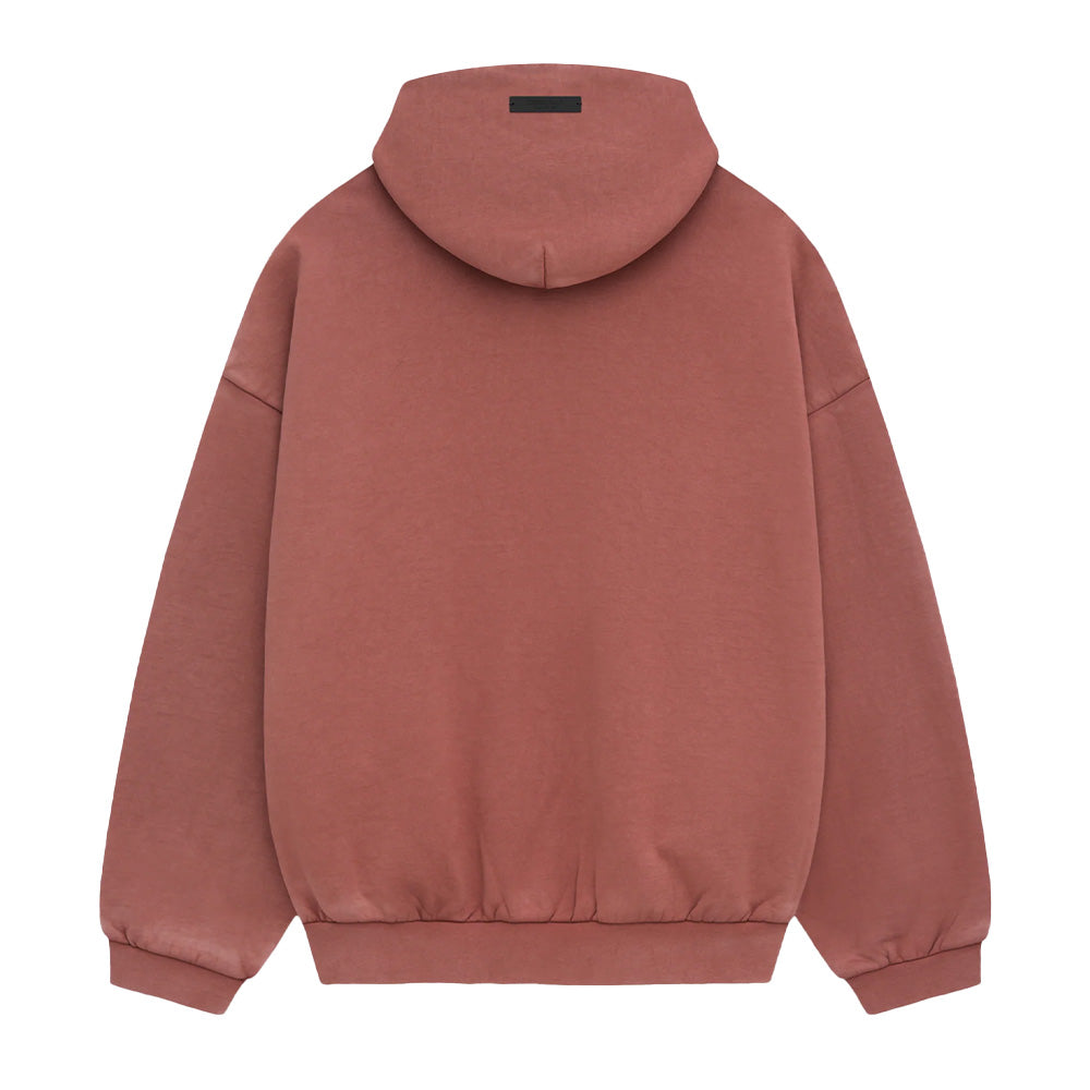 Fear Of God Essentials Heavy Fleece Pullover Hoodie - Crimson