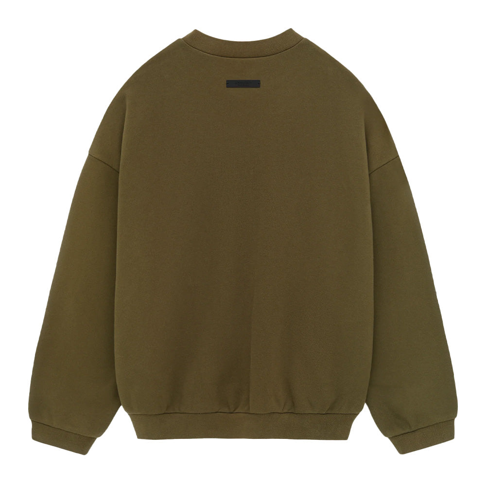 Fear Of God Essentials Heavy Crewneck Sweater - Olive