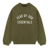 Fear Of God Essentials Heavy Crewneck Sweater - Military