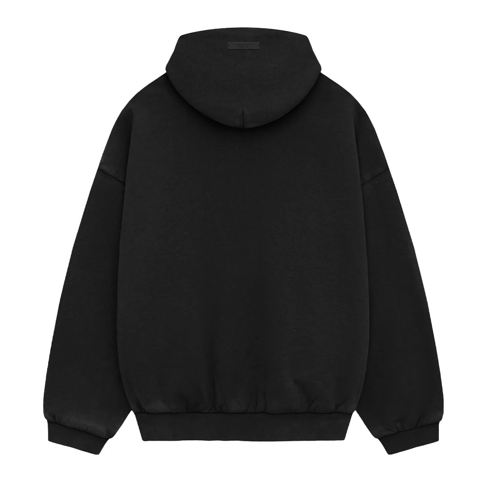 Fear Of God Essentials Heavy Fleece Shrunken Pullover Hoodie - Black